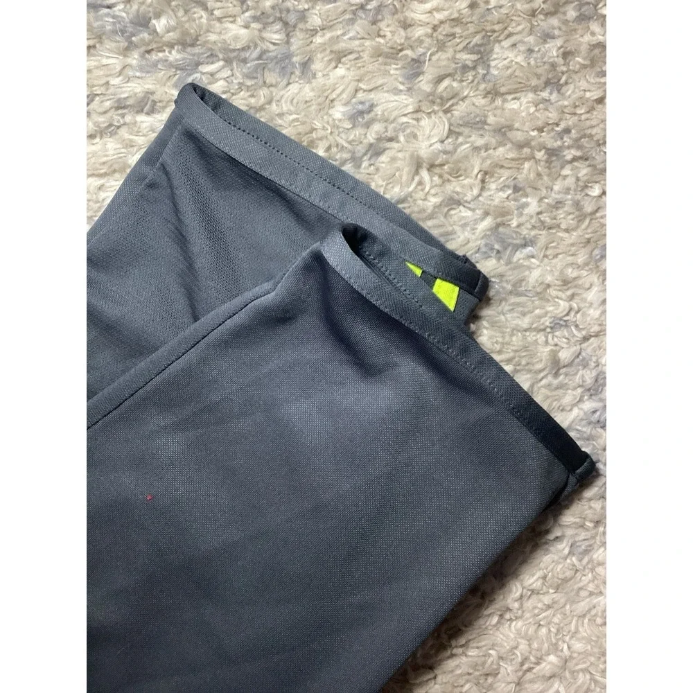 Nwt Adidas Climalite Youth‎ Large 14-16 Grey And Green Stripe Sweatpants